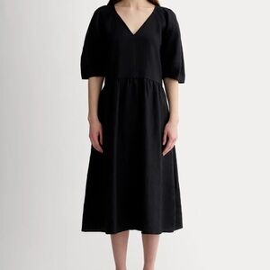 Everlane - The Linen Oversized Puff Sleeve Dress - Medium